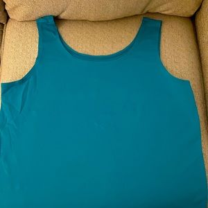 Chicos Teal Tank Top versatile enough to interchange with other Chicos clothes